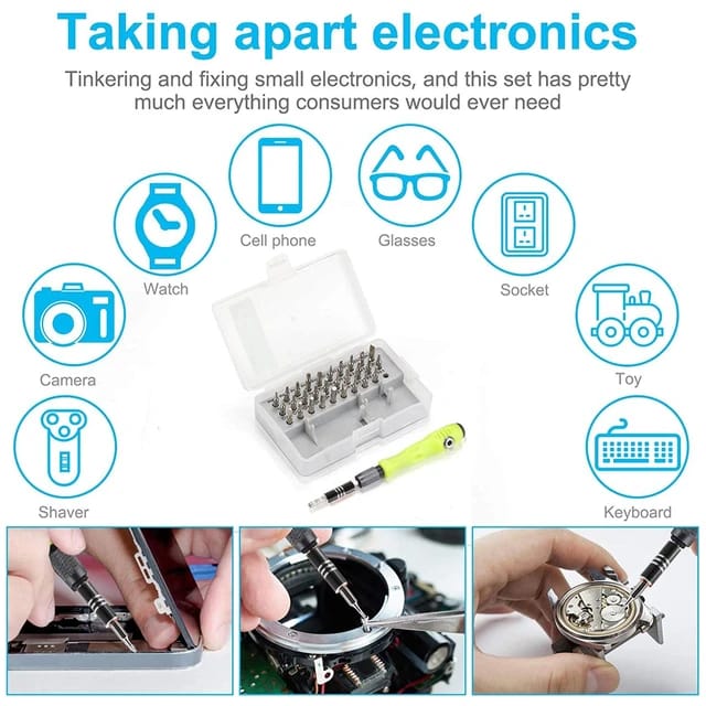 Miniatura 9 de Destornillador de precisión multiusos 32